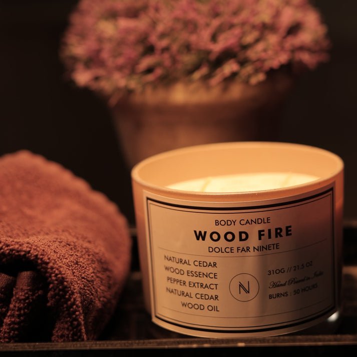 Wood Fire Body Candle - CiceroniCandleNASO