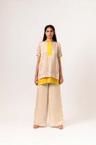 Yellow-Ecru Co-ord Set - CiceroniNeora