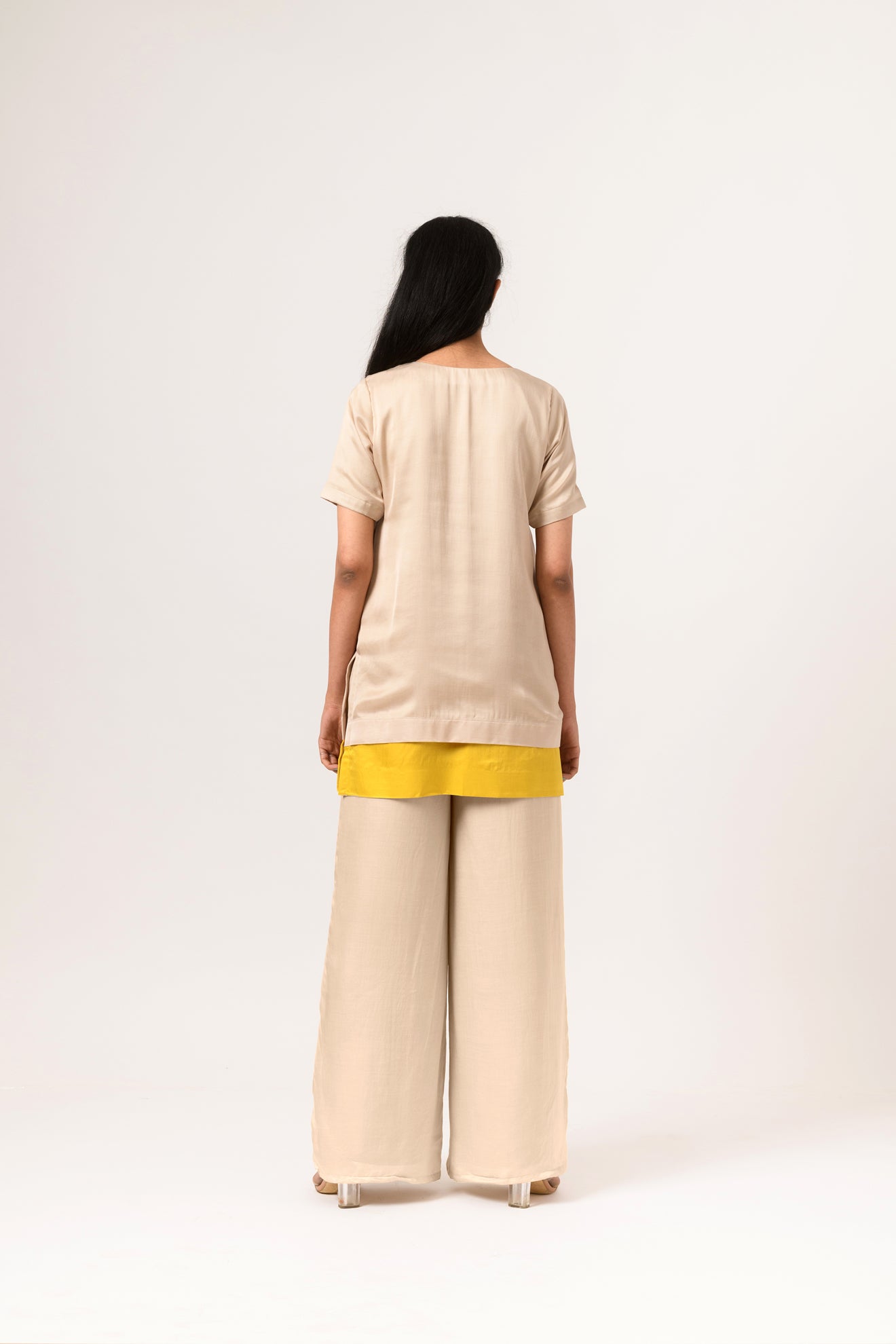 Yellow-Ecru Co-ord Set - CiceroniNeora