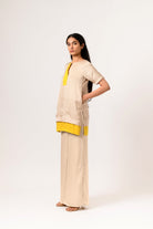 Yellow-Ecru Co-ord Set - CiceroniNeora