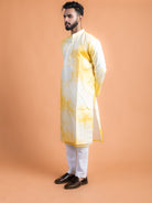 Yellow Shibori Kurta - CiceroniKurtaHouse Of K.C