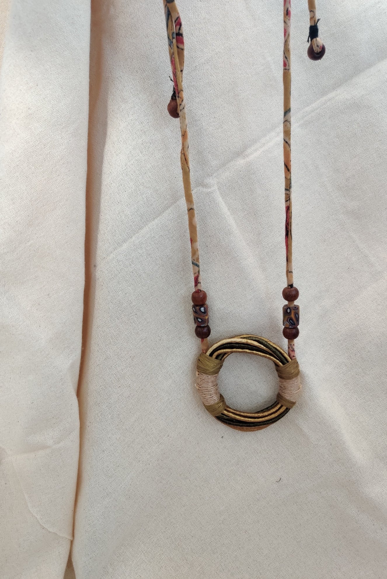 Yellow Whole Chord Neckpiece - CiceroniD I T I