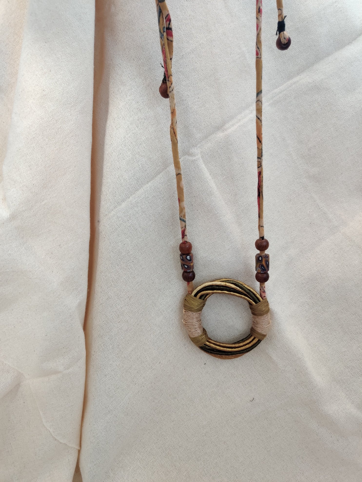 Yellow Whole Chord Neckpiece - CiceroniD I T I
