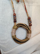 Yellow Whole Chord Neckpiece - CiceroniD I T I