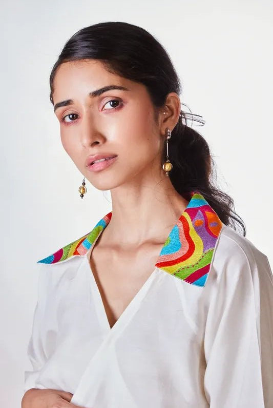 Ying Yang Kimono Top - CiceroniTopsArtbeats by Keerthana