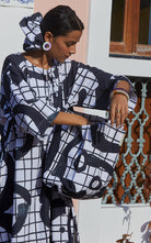 Zanzibar Large Tote in Yin Yang Print - CiceroniHappi Space