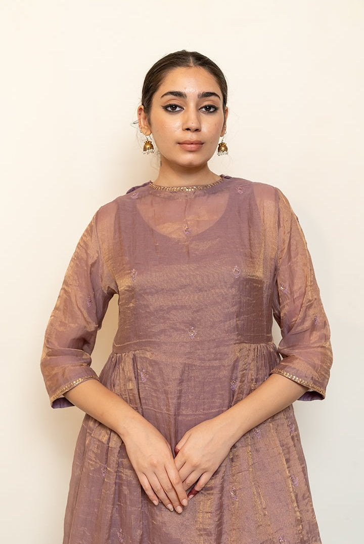 Zareen Gharara Set - Lilac (Set of 3) - CiceroniKurta Set, Festive wearNirjara