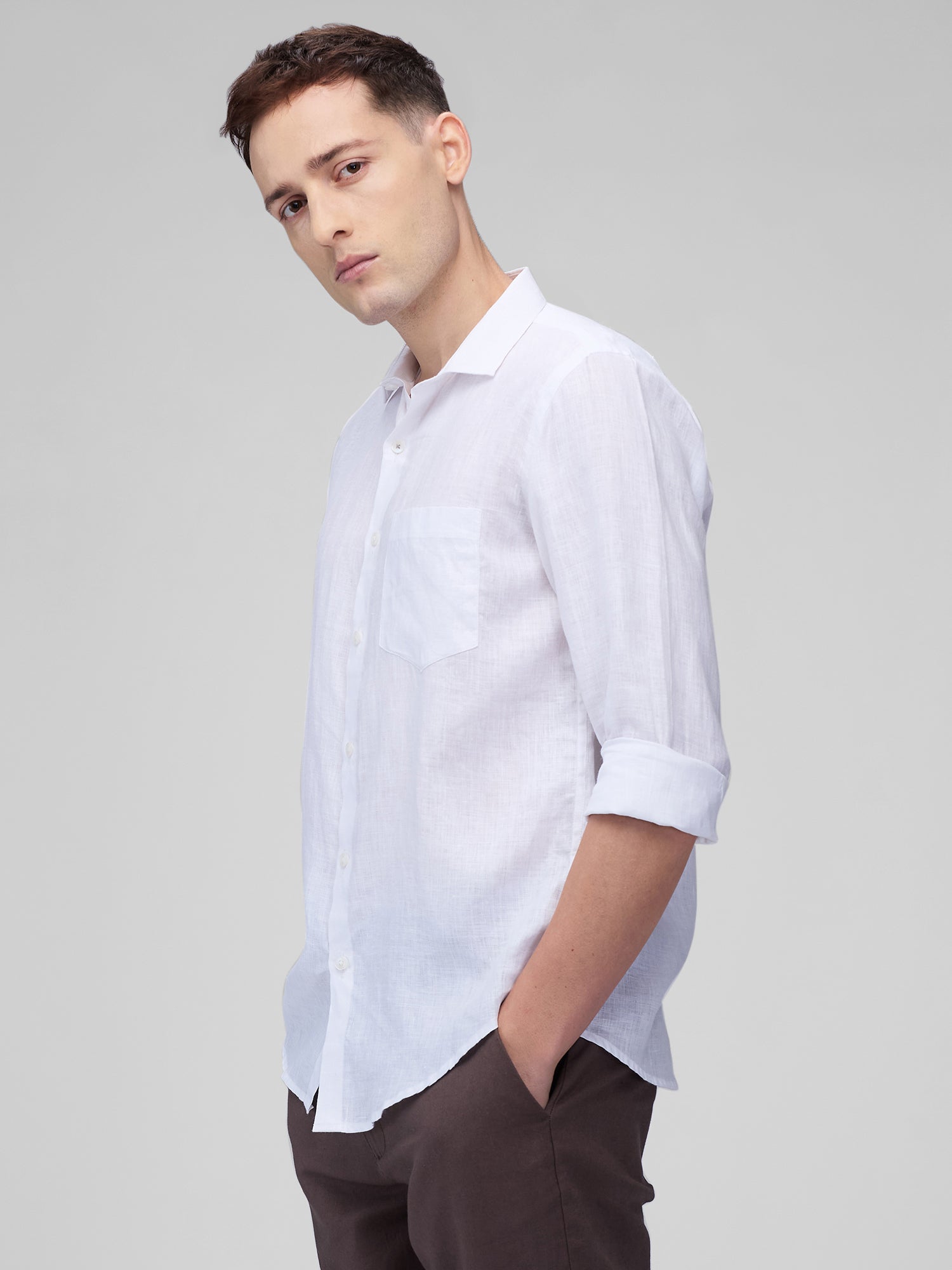 100% Linen Classic Shirt - CiceroniMen Shirtsbhrāta