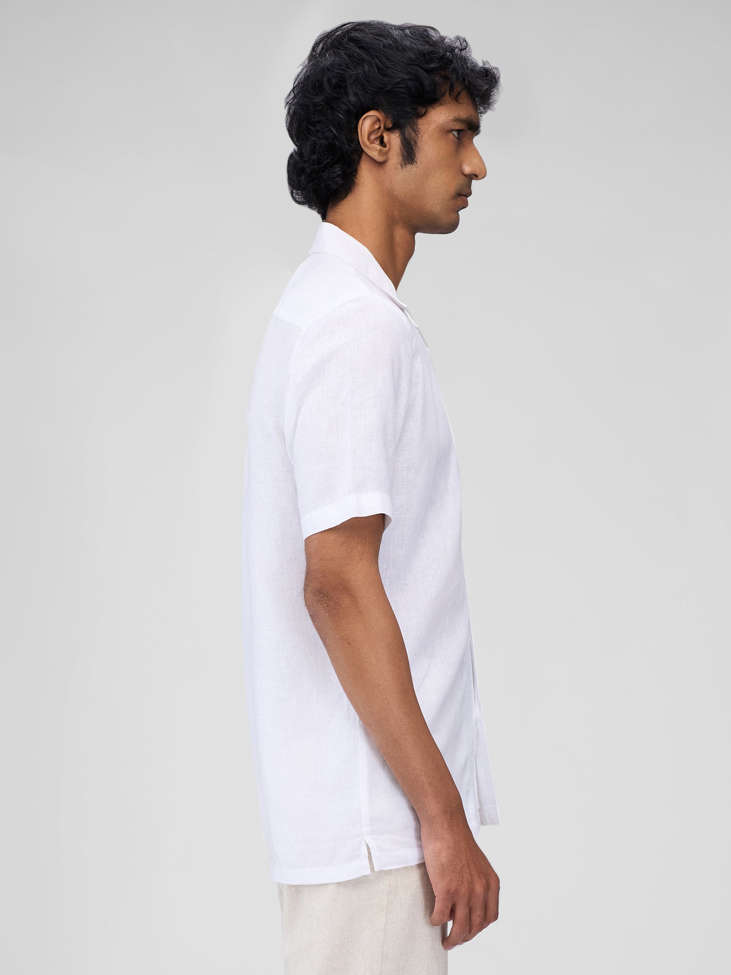 100% Linen Cuban Collar Shirt - CiceroniMen Shirtsbhrāta