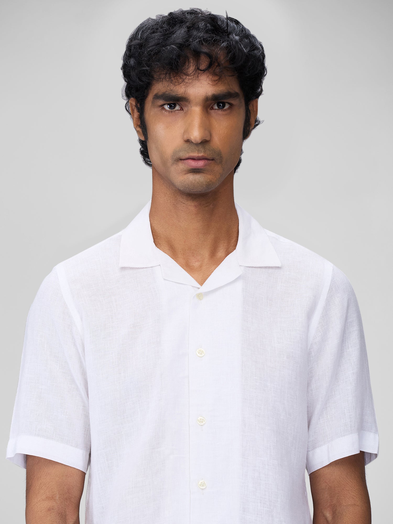 100% Linen Cuban Collar Shirt - CiceroniMen Shirtsbhrāta