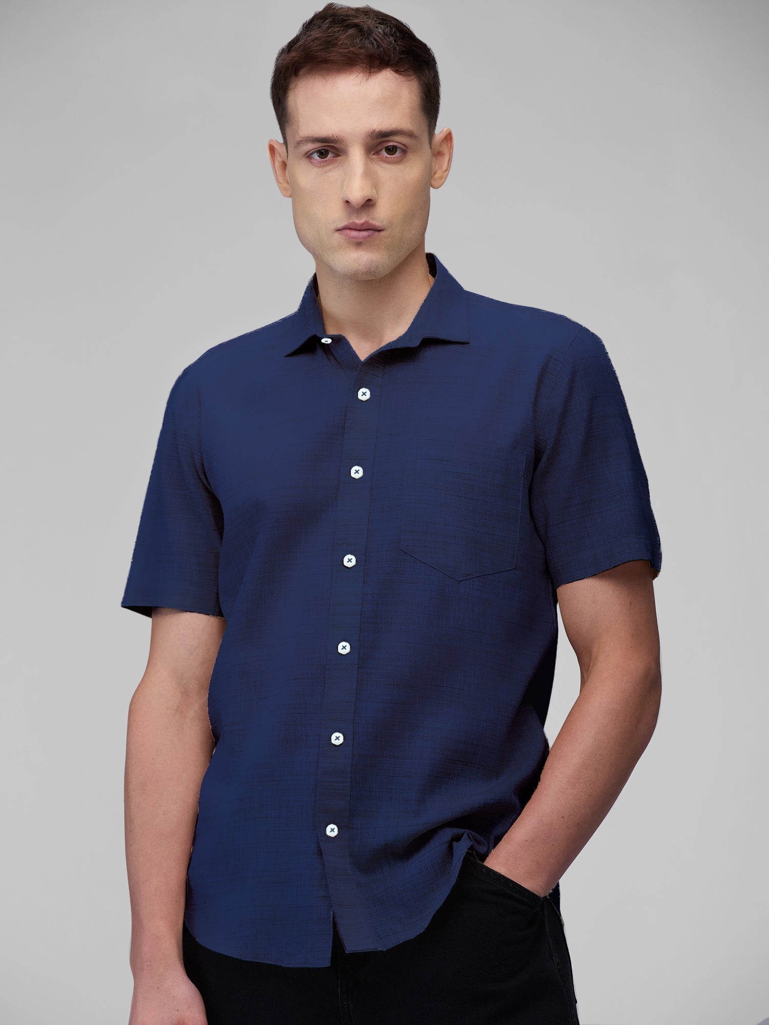 100% Linen Half Sleeve Shirt - CiceroniMen Shirtsbhrāta