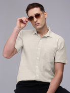 100% Linen Half Sleeve Shirt - CiceroniMen Shirtsbhrāta