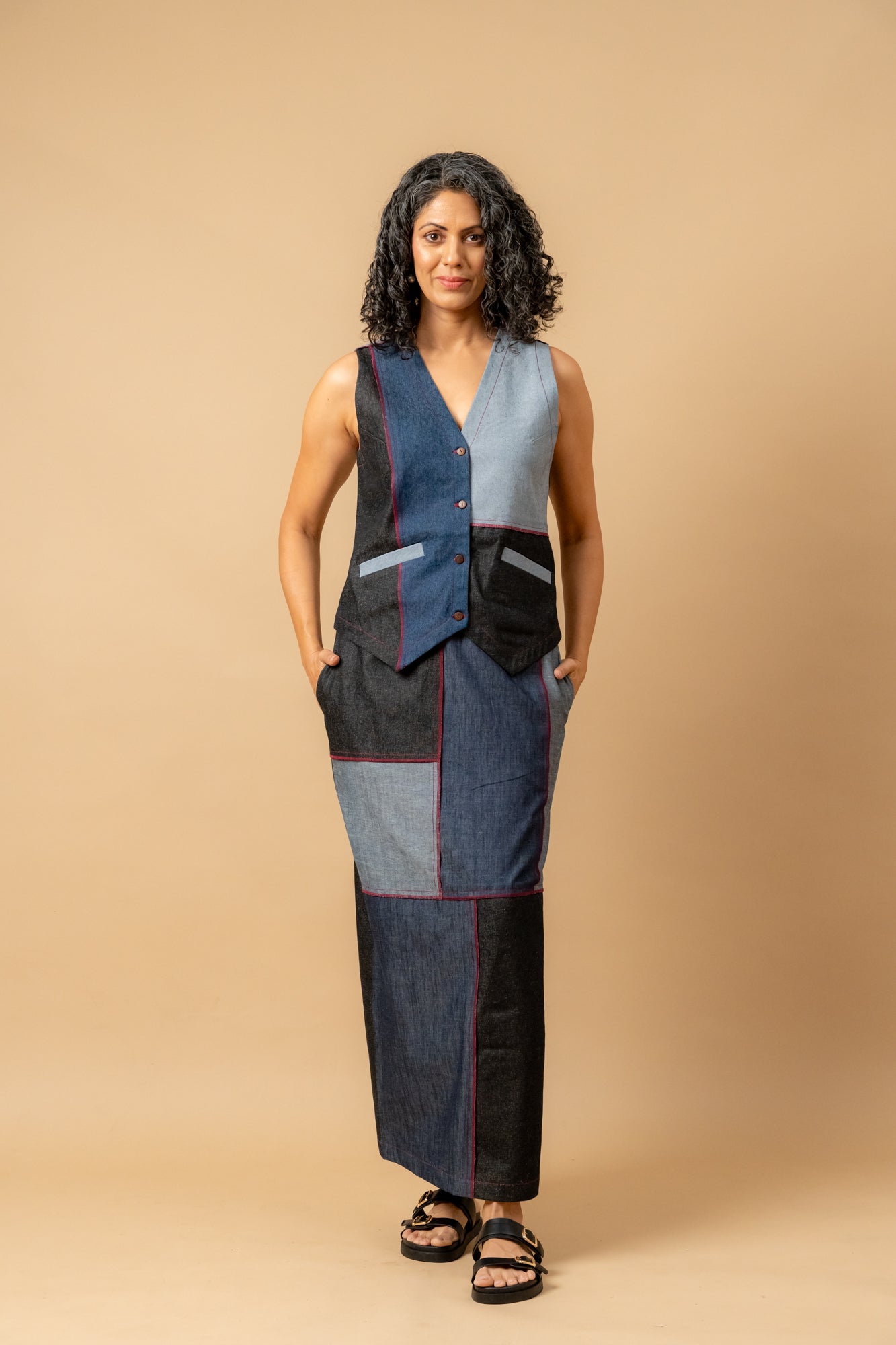 Abby Denim Patch Skirt - CiceroniSkirtsDoodlage