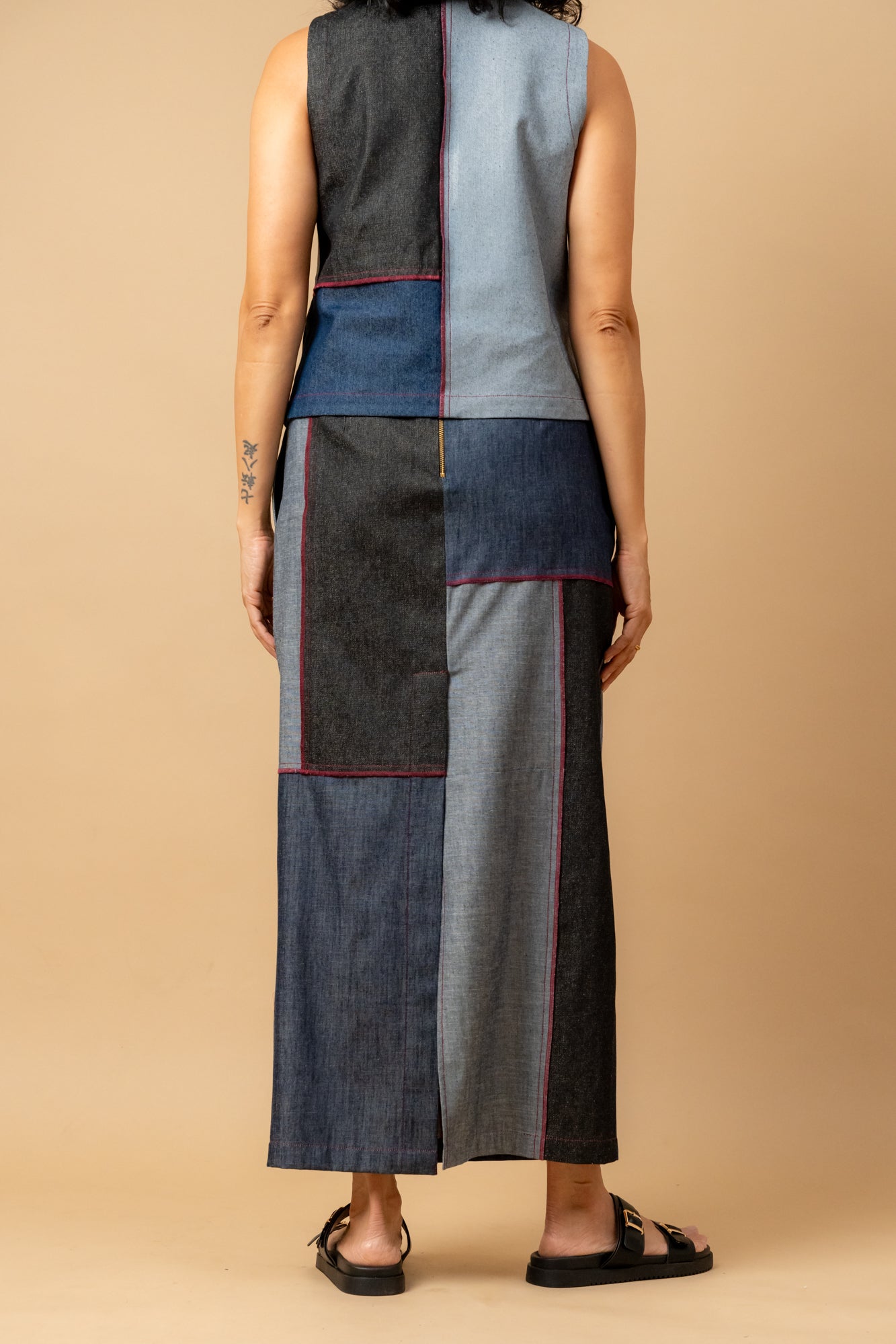 Abby Denim Patch Skirt - CiceroniSkirtsDoodlage