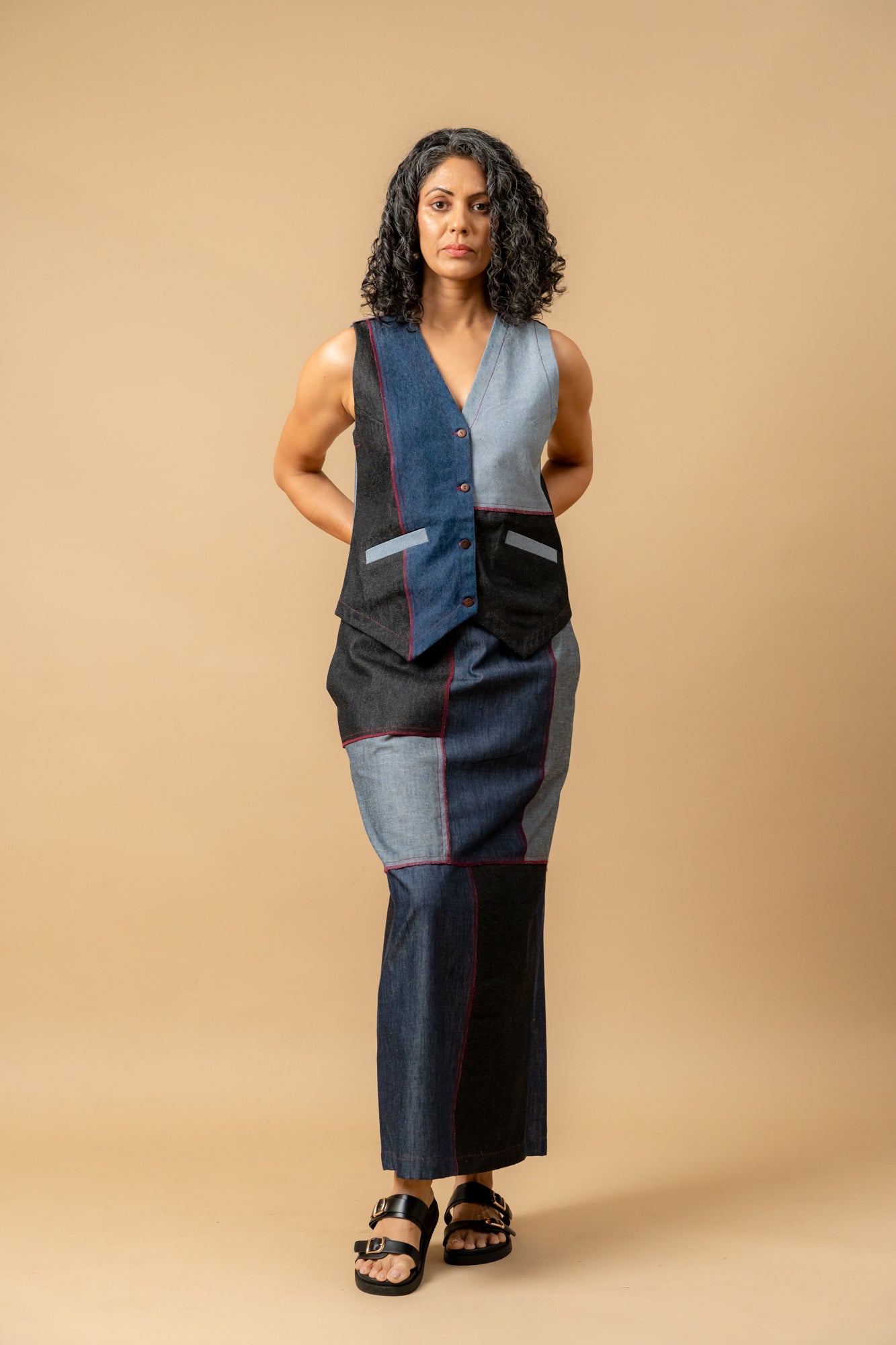 Abby Denim Patch Skirt - CiceroniSkirtsDoodlage