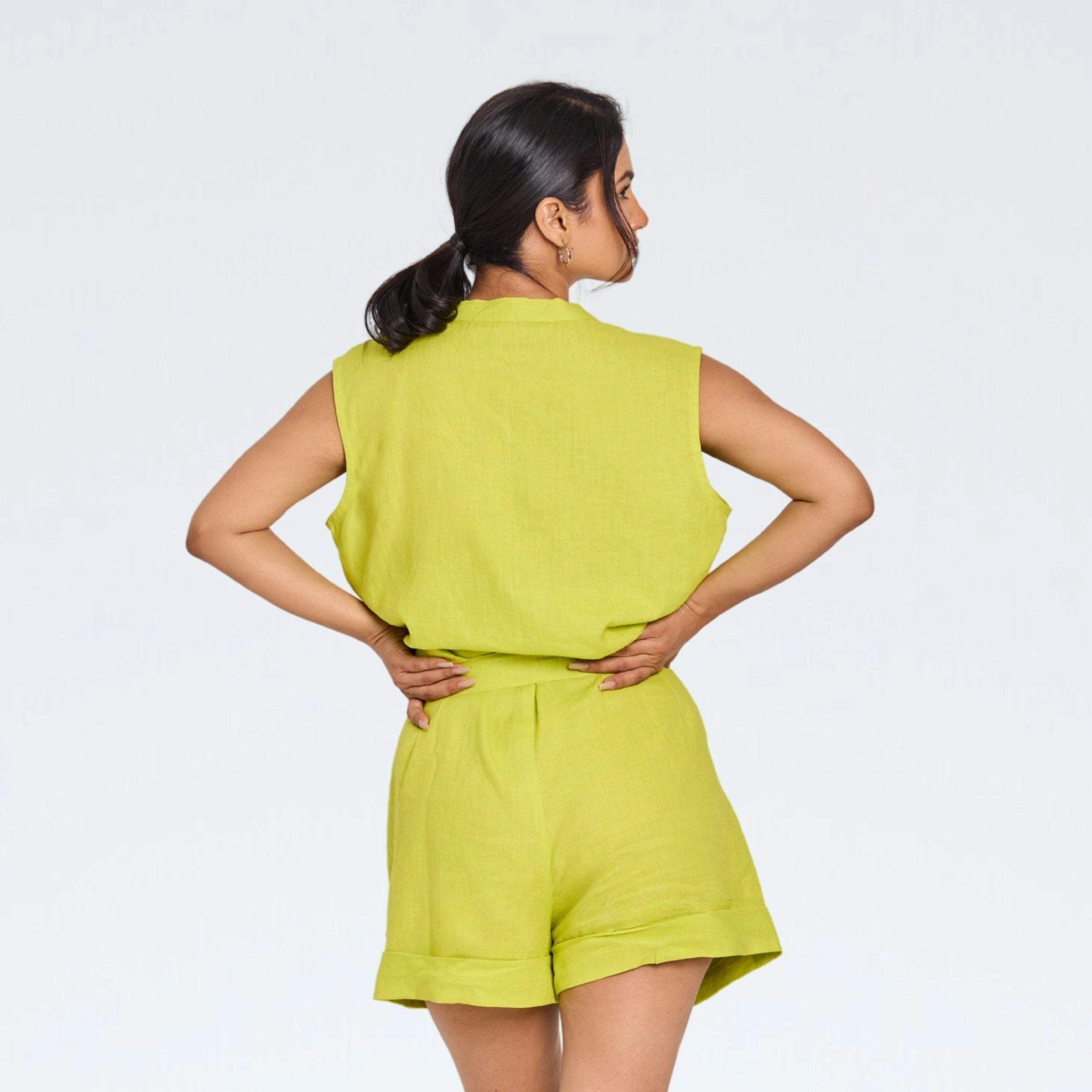 Accent Green Playsuit - CiceroniJumpsuitSelfish Clarity