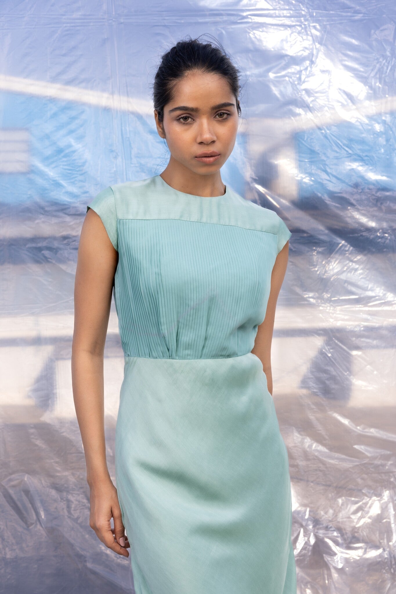 Accordion Mint Dress - CiceroniDressesBENNCH