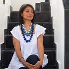 Aditi neckpiece - Blue - CiceroniNecklacePaulami