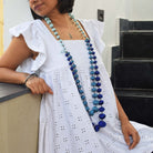 Aditi neckpiece - Blue - CiceroniNecklacePaulami