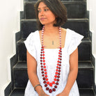 Aditi neckpiece - Red - CiceroniNecklacePaulami