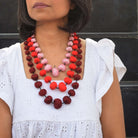 Aditi neckpiece - Red - CiceroniNecklacePaulami