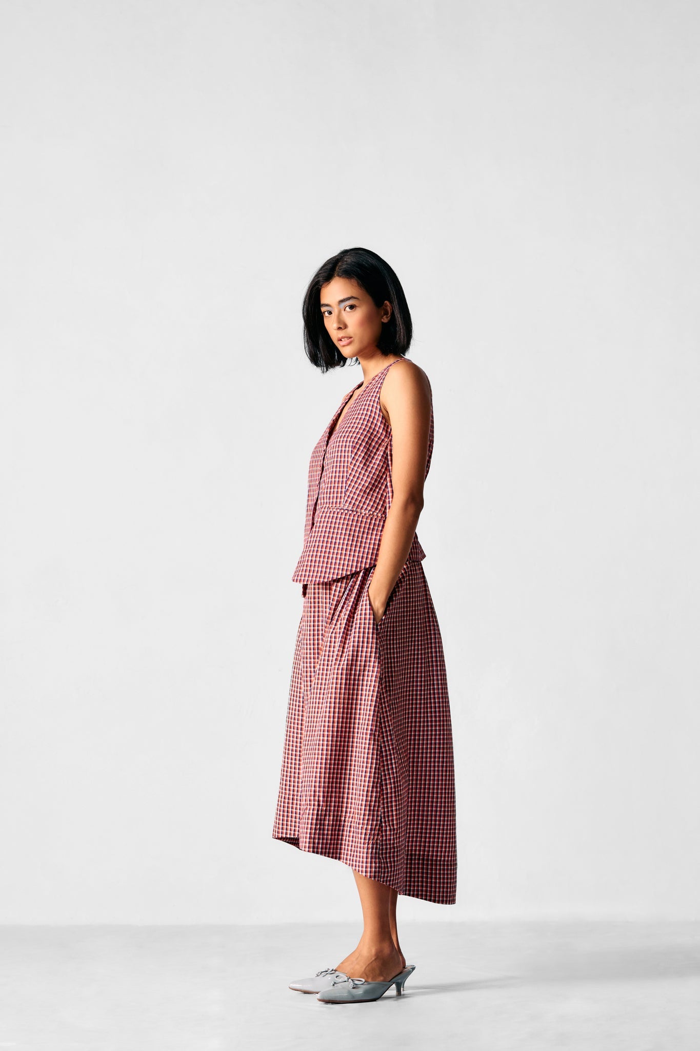 Afternoon Affair - Cotton Checks - CiceroniDressesPaeony