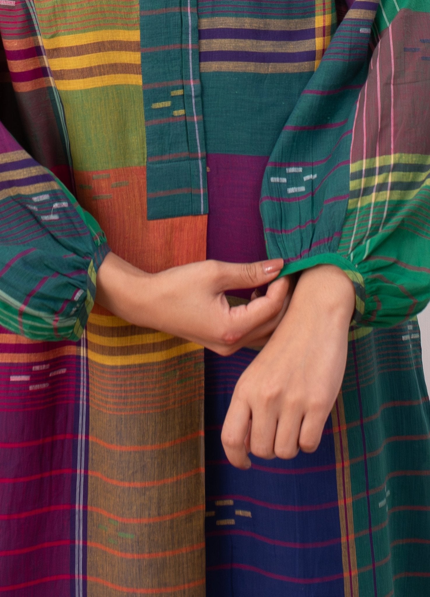 Agnes Jamdani Set - Madras Checks - CiceroniKurta Set, Everyday WearHiranya