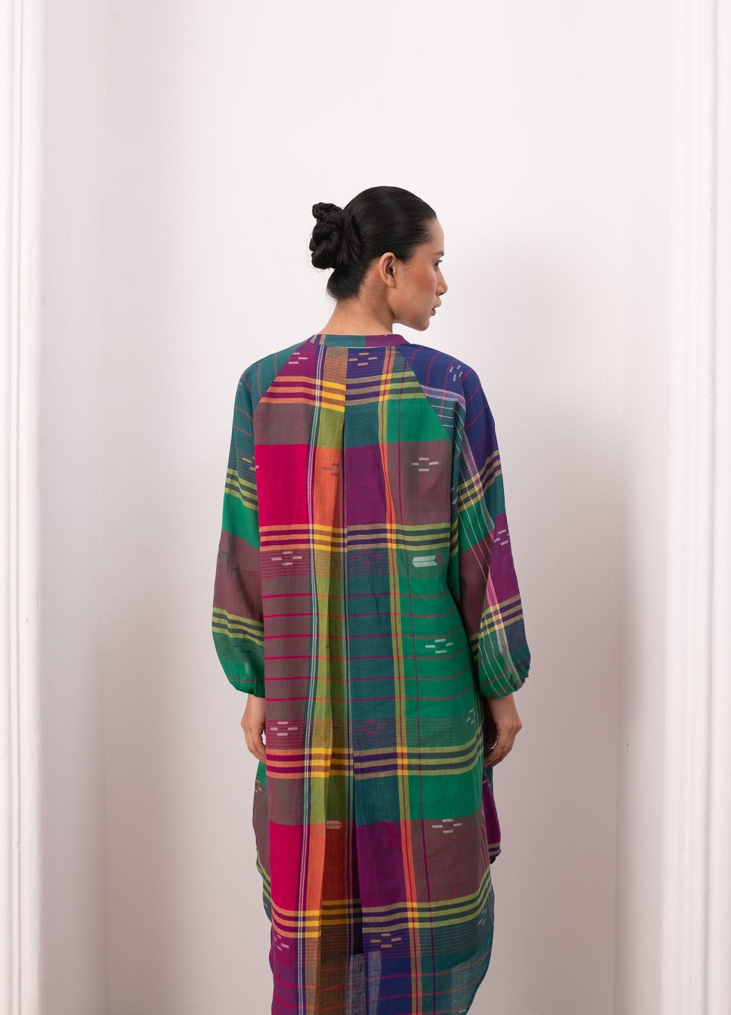 Agnes Jamdani Set - Madras Checks - CiceroniKurta Set, Everyday WearHiranya