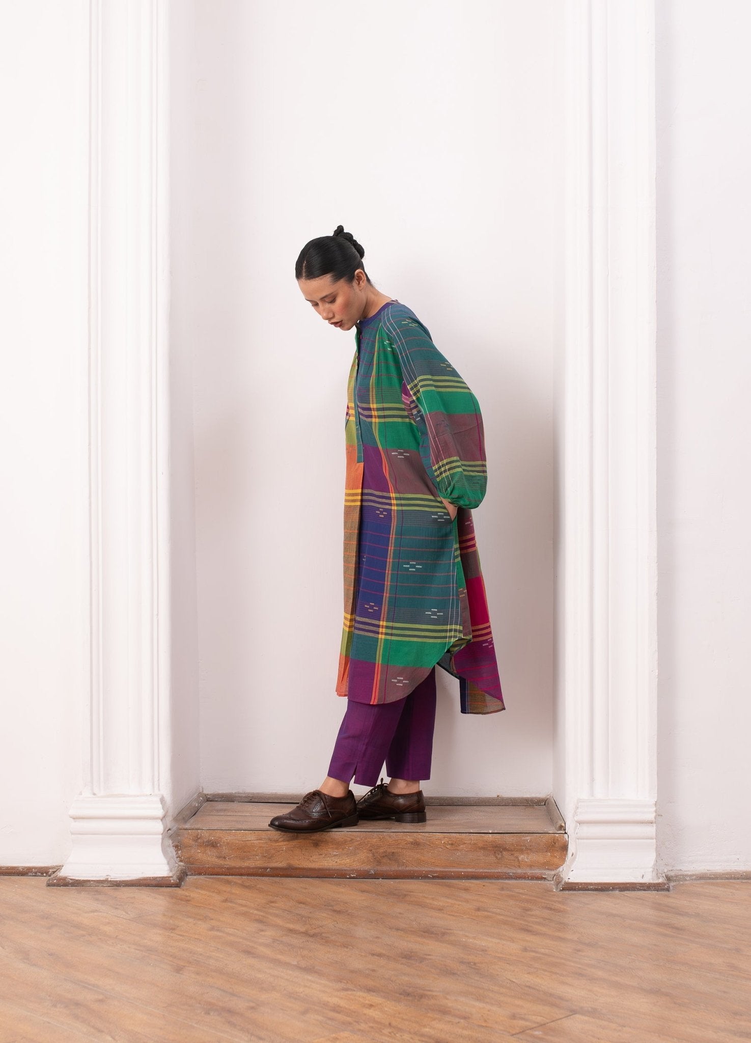 Agnes Jamdani Set - Madras Checks - CiceroniKurta Set, Everyday WearHiranya