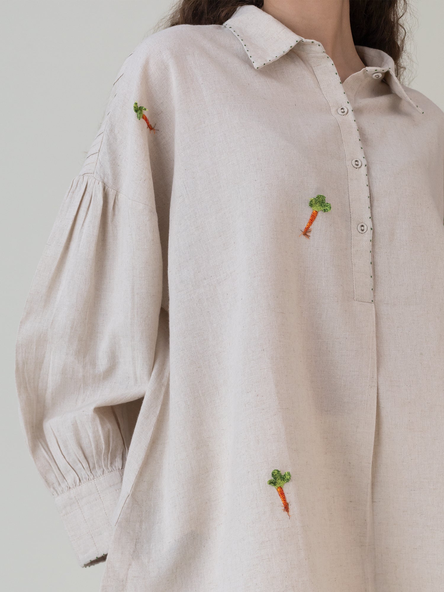 Ai Beige Top - CiceroniWomen ShirtsShades of India