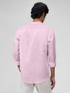 Airavat Mandarin | Lavender 100% Linen Shirt - CiceroniMen Shirtsbhrāta