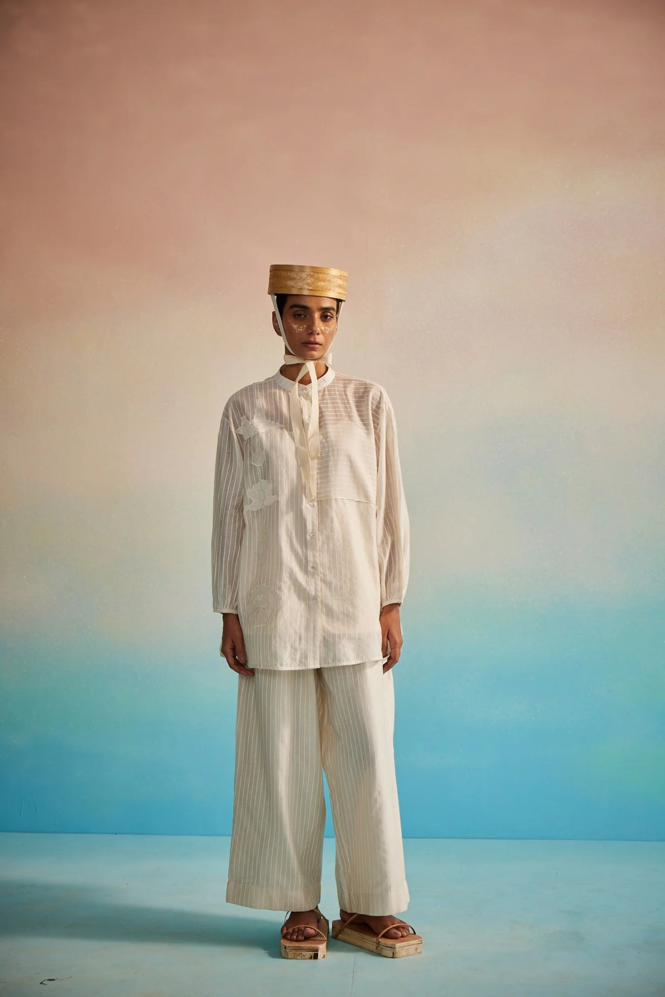 Akai Ito Mandarin Shirt Set - CiceroniCo - ord SetAhmev