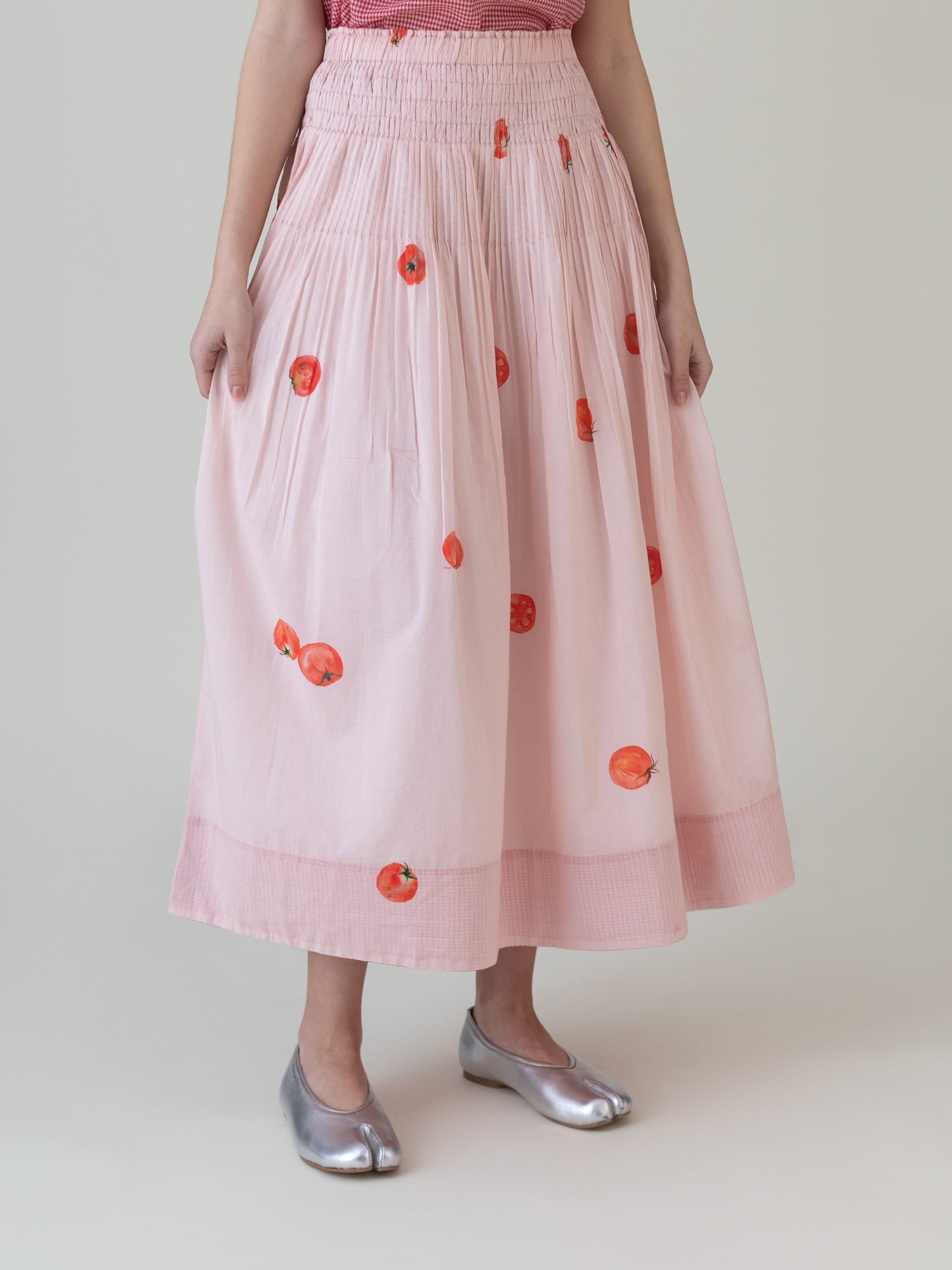 Akami Pink Skirt - CiceroniSkirtsShades of India