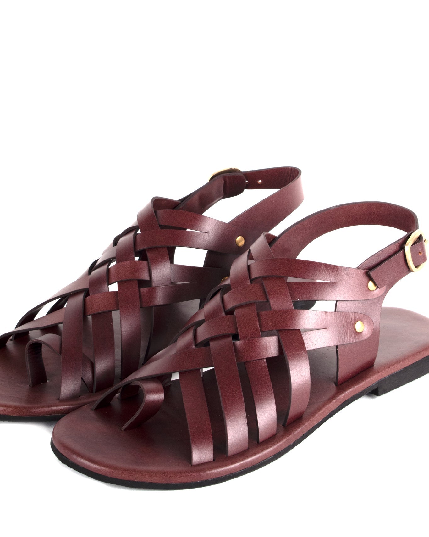 All - Strap Leather Men's Sandals - CiceroniSandalsSlomotion