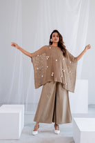 Almond Mesh Kaftan - CiceroniTopsSilai Studio