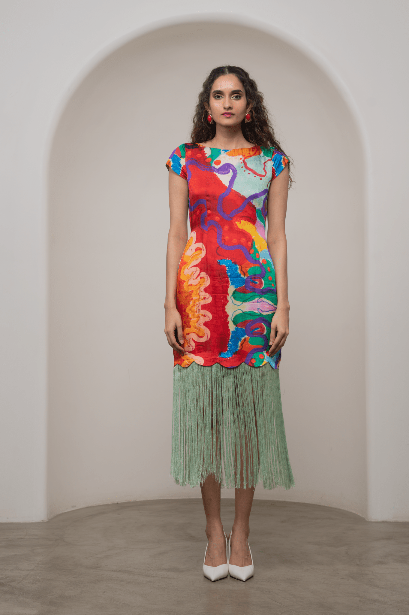 Alya Fringe Dress - CiceroniDressesAdvait