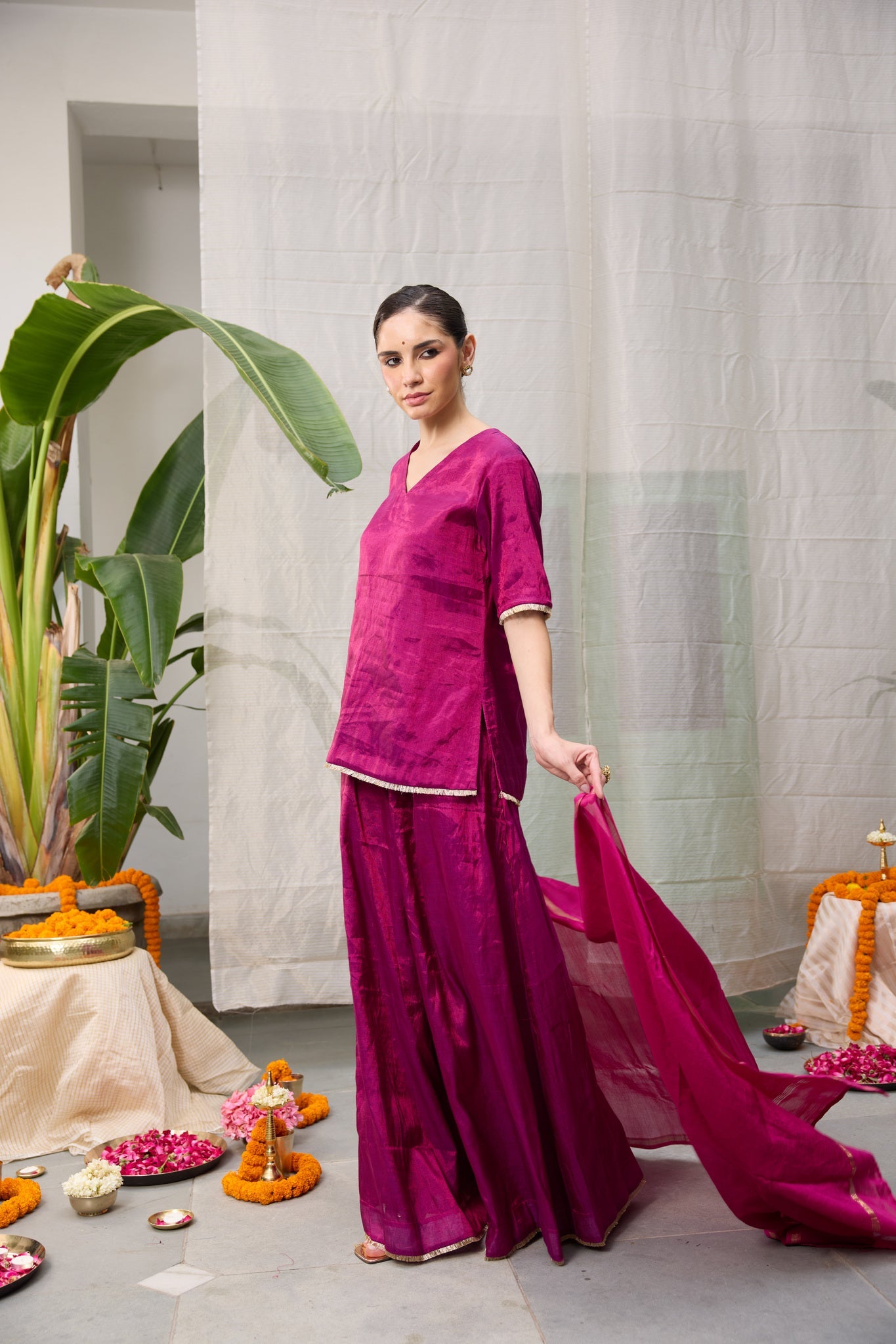 Amala Set - Magenta Pink - CiceroniKurta Set, Festive WearRAAS Life