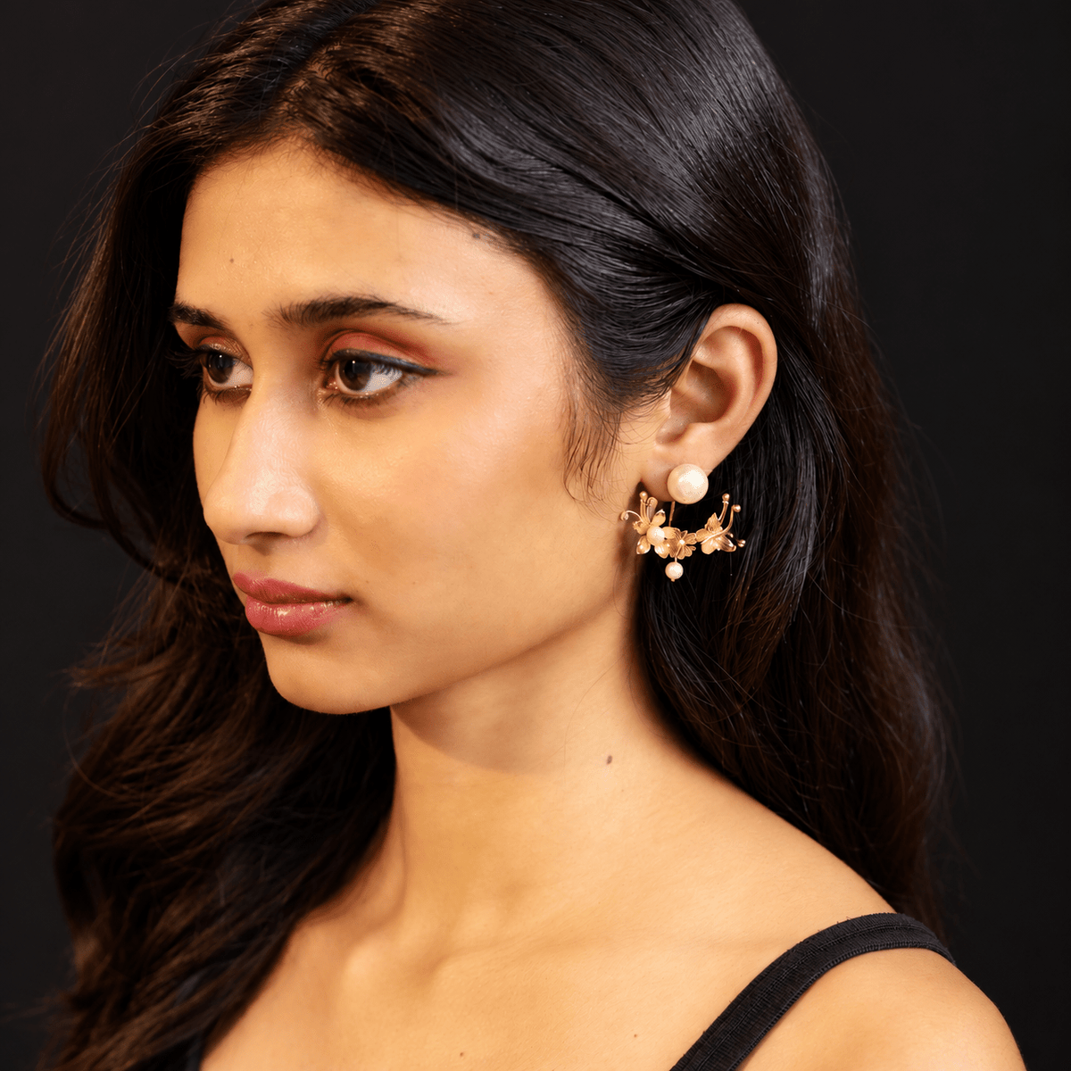 Amara Blossom Ear Jacket - CiceroniEarringKalon Art Jewellery