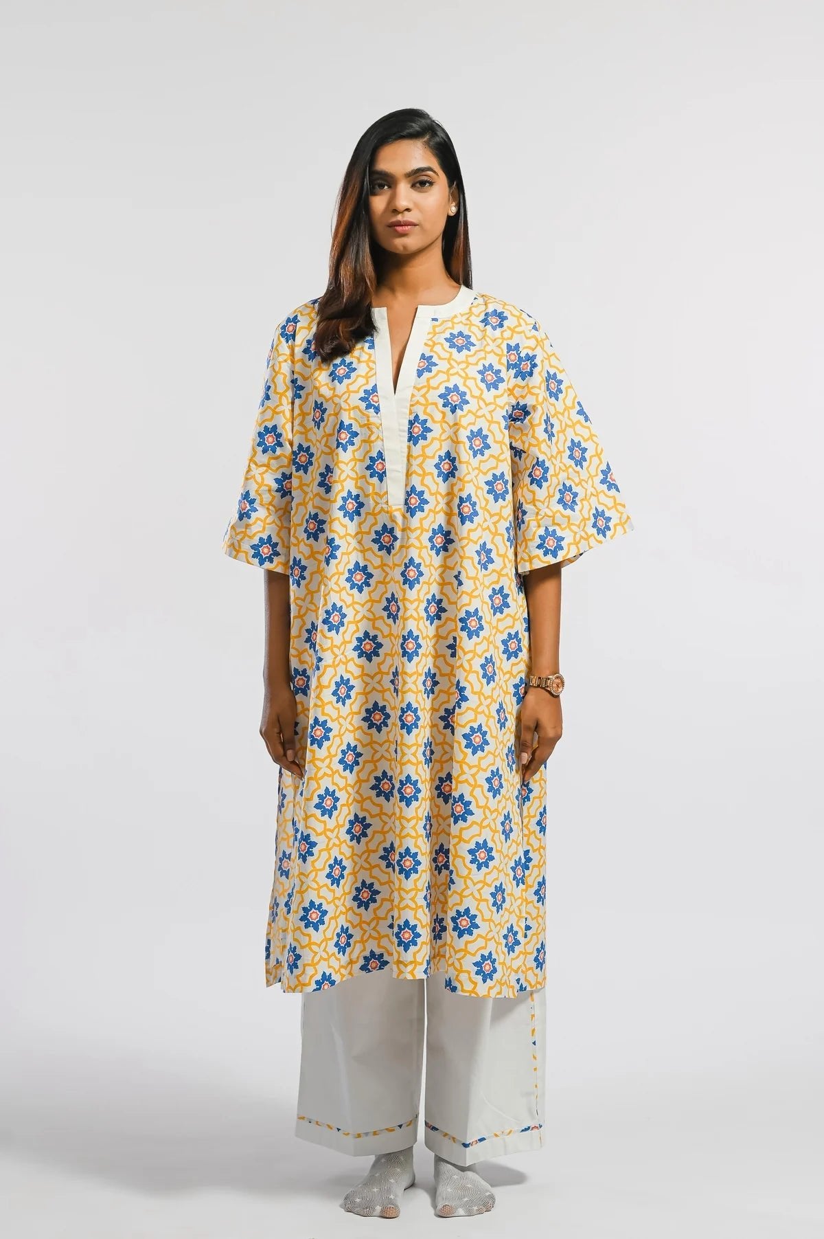 Amarelo Mosiac Kurta - CiceroniKurta, Everyday WearPrachi Kamat