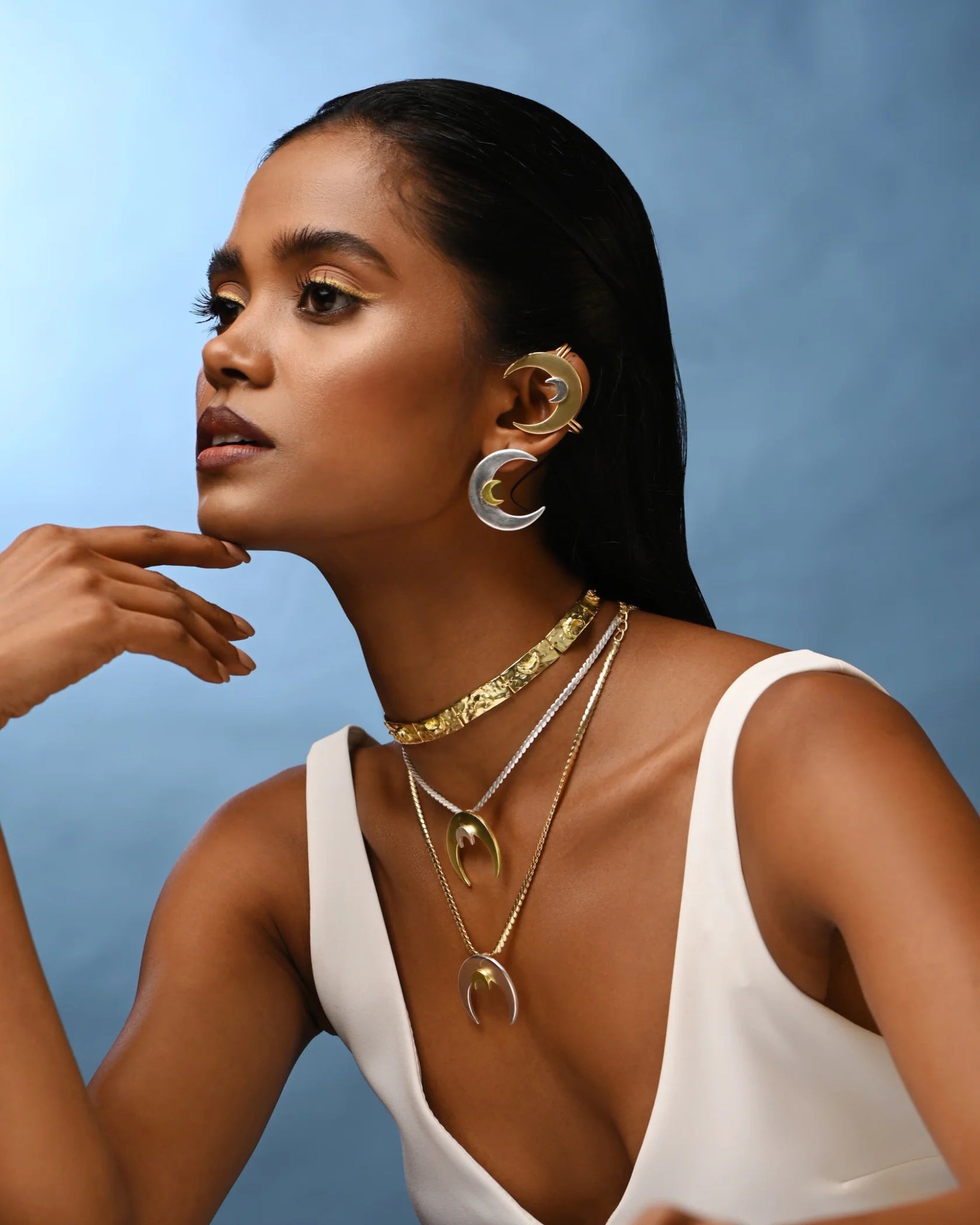 Amaris Pendant - Gold - CiceroniNeckpieceBatoki