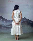 Ambar Sleeveless Box Pleat Dress - CiceroniDressesGulmohar Calcutta