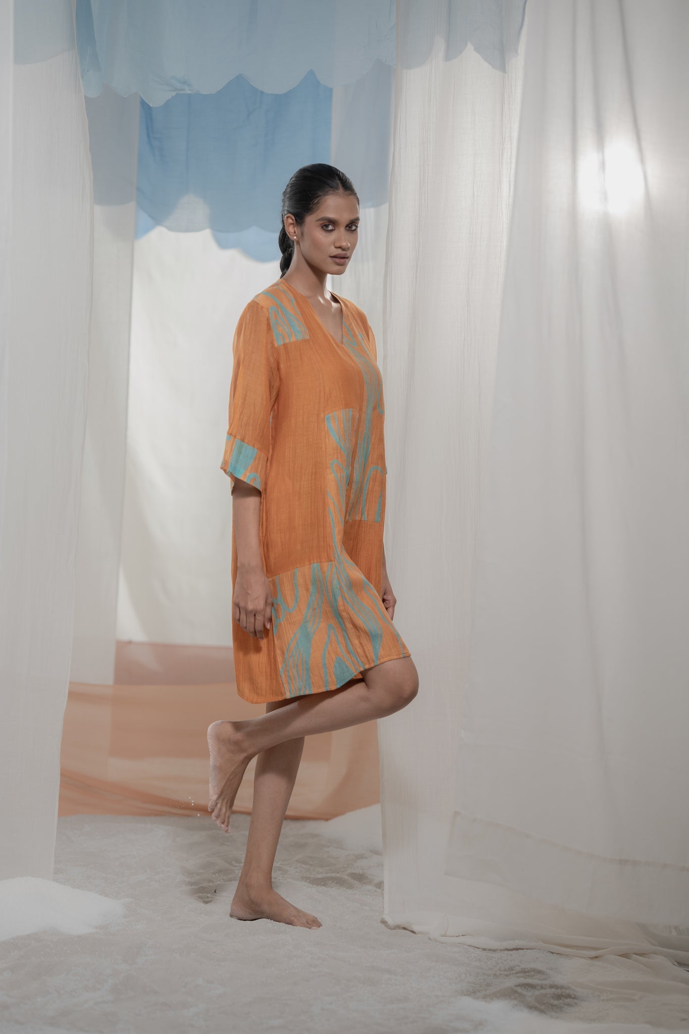 Amber Flow Patch Tuinc - CiceroniTunicsAmoda - Essence Of India