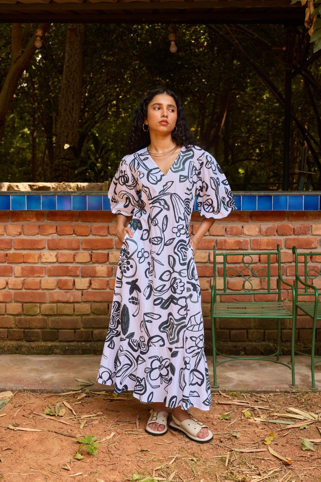 Amber Midi Dress - CiceroniDressesHappi Space
