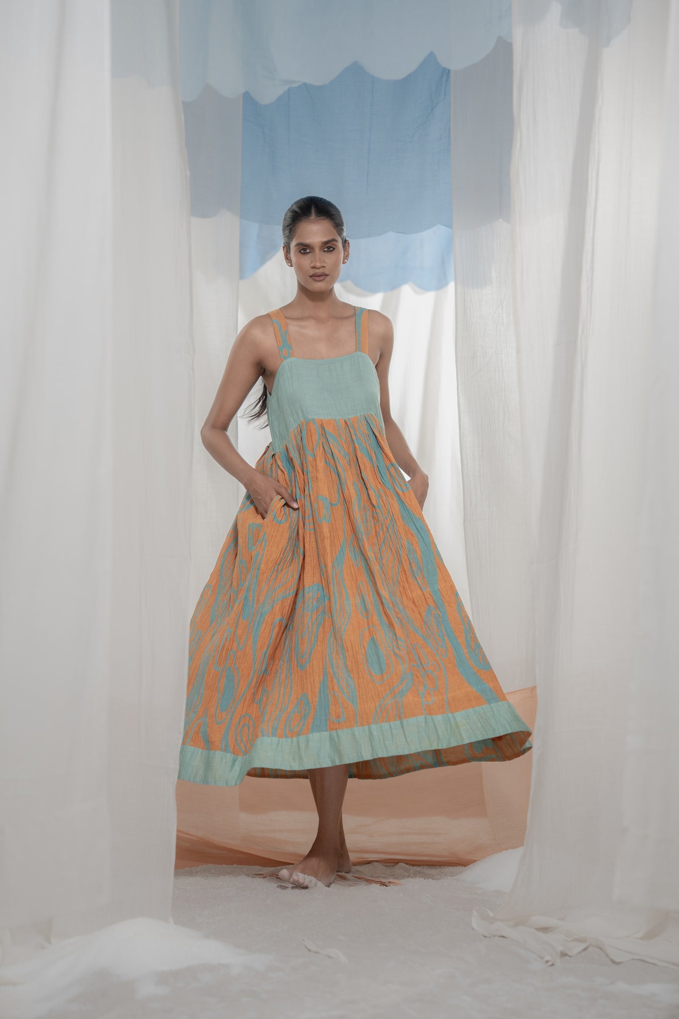 Amber Strappy Dress - CiceroniDressesAmoda - Essence Of India