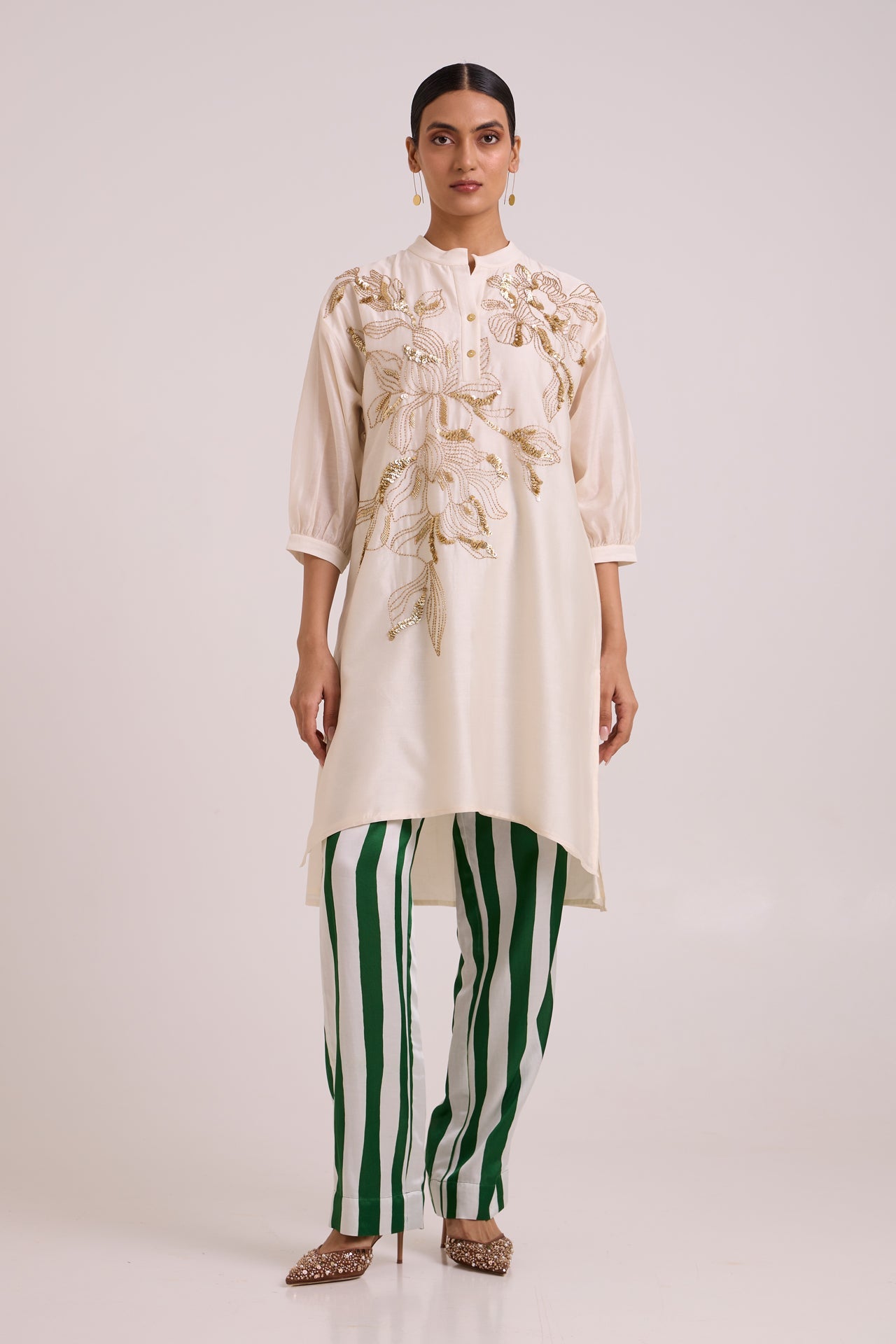 Amira - Golden Hour Tunic Set - CiceroniKurta Set, Festive WearMadder Much