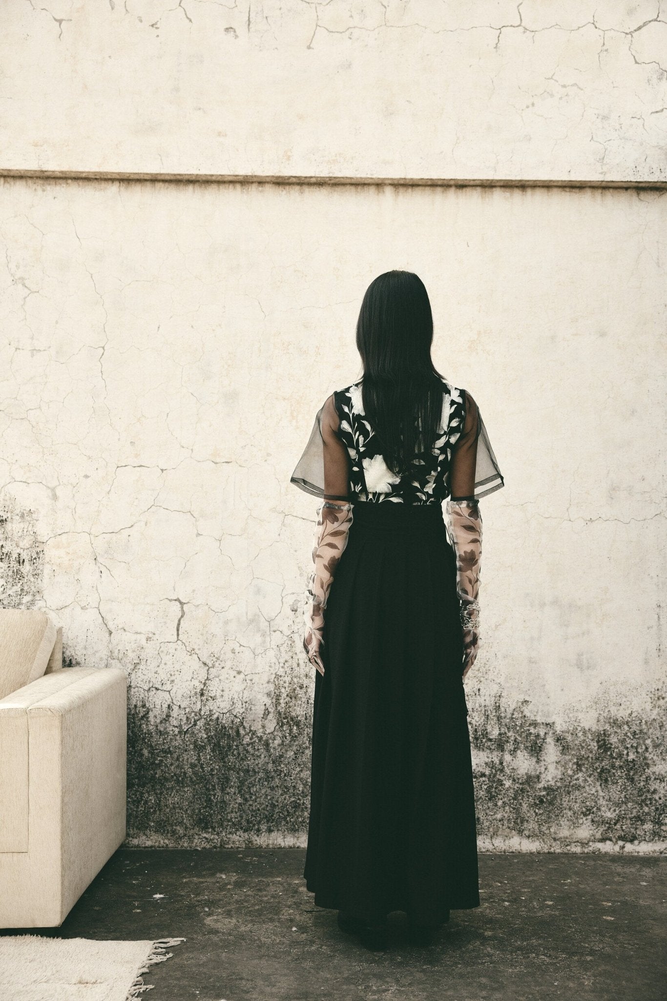 AN Bloom Crop Top - Black - CiceroniCrop TopATBW