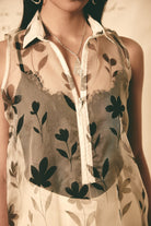 AN Floral Organza Dress - CiceroniKurta, Everyday WearATBW