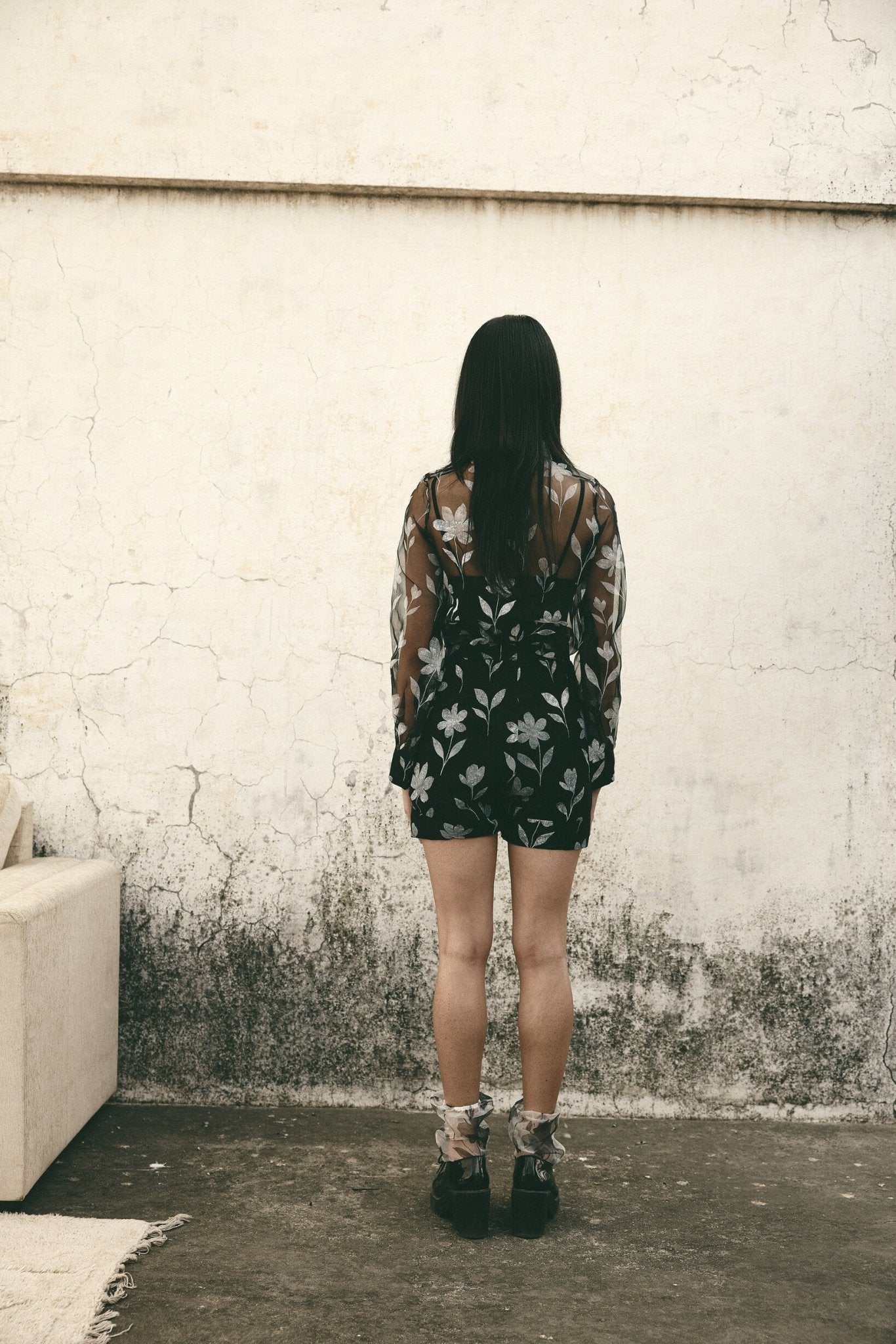 AN Floral Organza Shorts - CiceroniShortsATBW