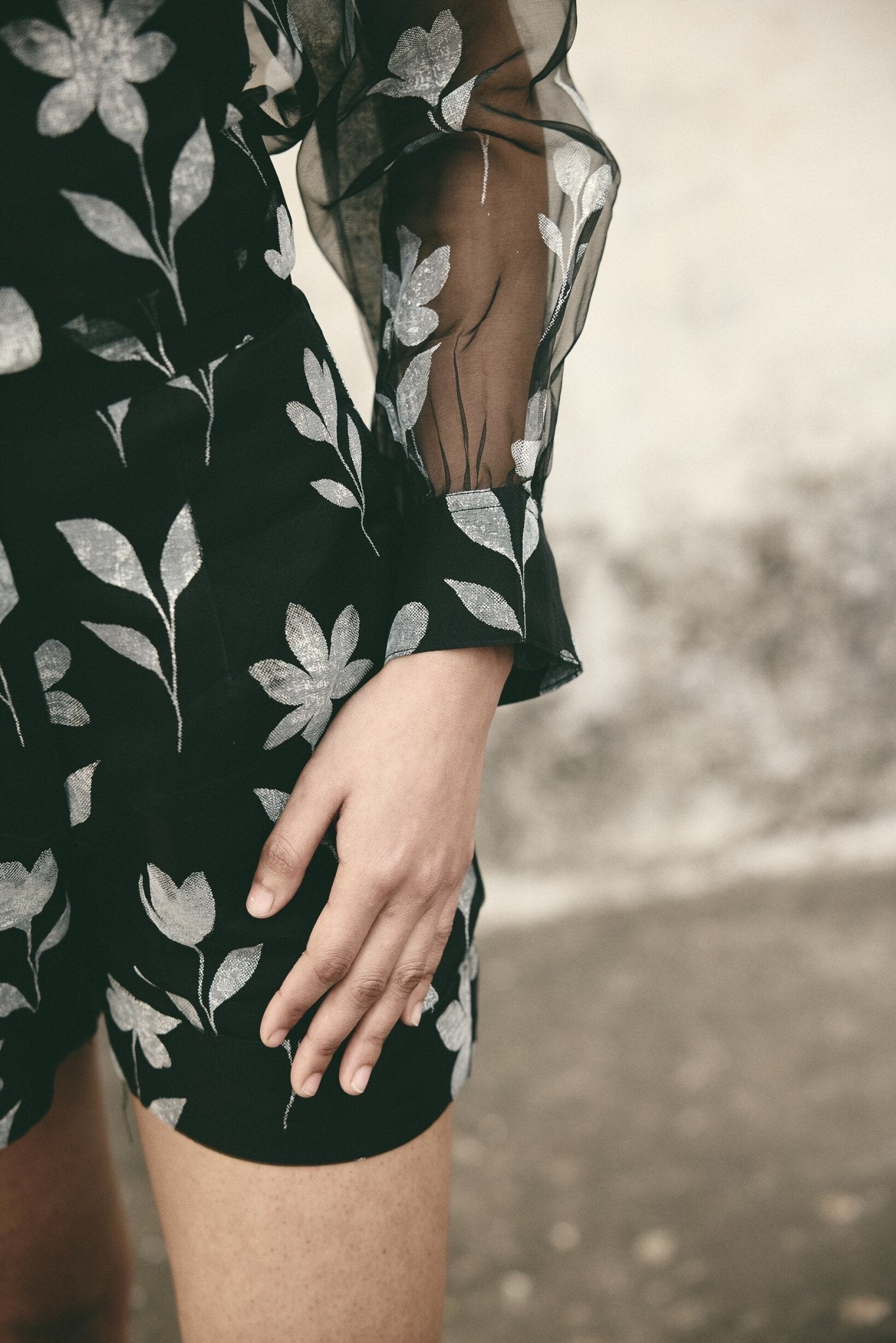 AN Floral Organza Shorts - CiceroniShortsATBW