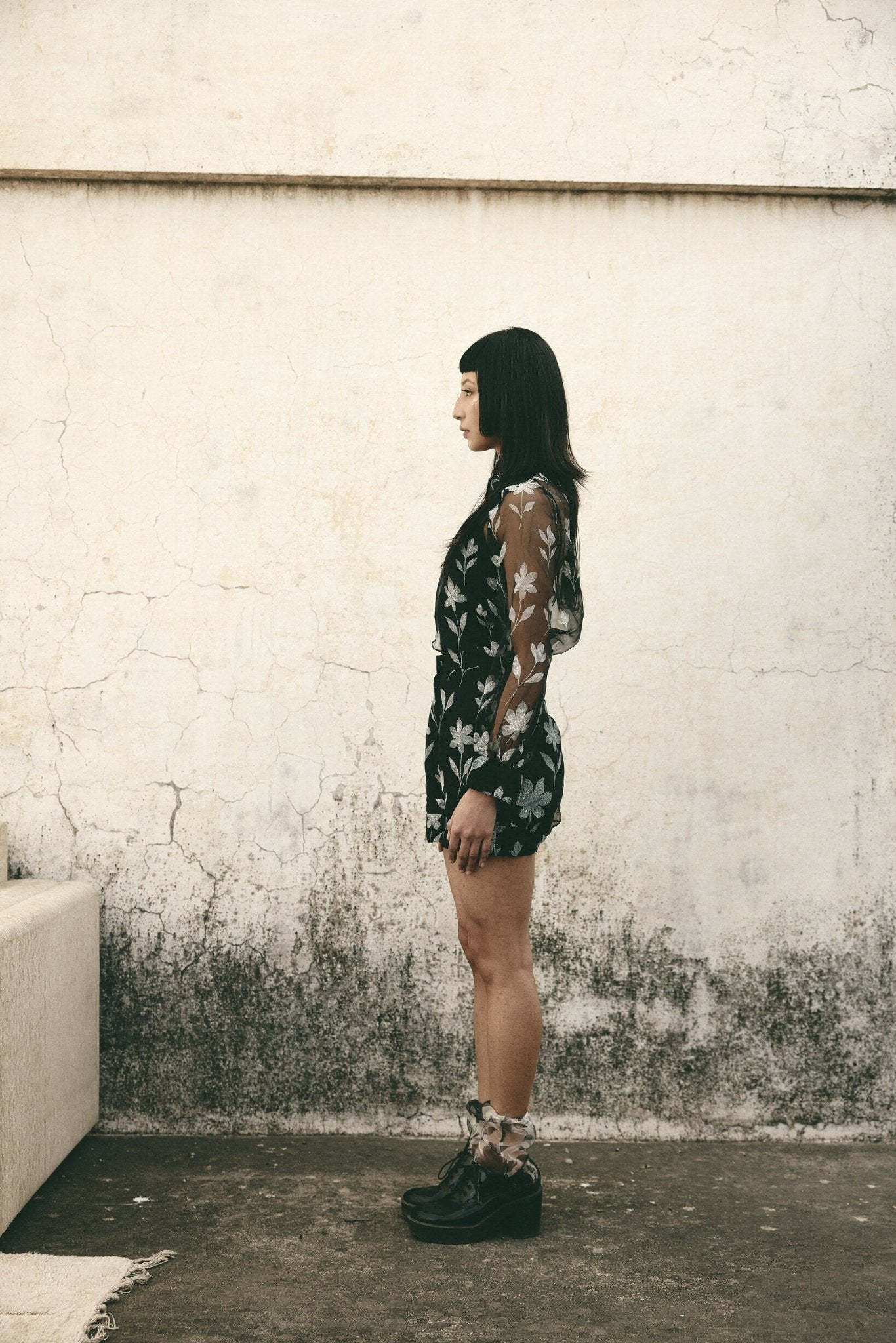 AN Floral Organza Shorts - CiceroniShortsATBW